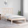 Estructura de cama madera maciza de pino 100x200 cm de vidaXL, Camas y somieres - Ref: Foro24-3103988, Precio: 86,66 €, Descu...
