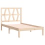 Estructura de cama madera maciza de pino 100x200 cm de vidaXL, Camas y somieres - Ref: Foro24-3103988, Precio: 86,66 €, Descu...