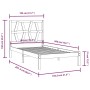 Estructura de cama madera maciza de pino 100x200 cm de vidaXL, Camas y somieres - Ref: Foro24-3103988, Precio: 86,66 €, Descu...