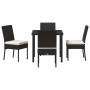 Conjunto de Comedor de Jardín 5 pcs Negro en Sillas de jardín | Comprar online en Foru.es