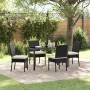 Conjunto de Comedor de Jardín 5 pcs Negro en Sillas de jardín | Comprar online en Foru.es
