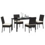 Conjunto de Comedor de Jardín 5 pcs Negro en Sillas de jardín | Comprar online en Foru.es