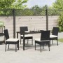 Conjunto de Comedor de Jardín 5 pcs Negro en Sillas de jardín | Comprar online en Foru.es