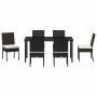 Conjunto de Comedor de Jardín 7 pcs Negro en Sillas de jardín | Comprar online en Foru.es
