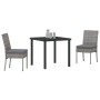 Conjunto de Comedor de Jardín 3 pcs Gris en Sillas de jardín | Comprar online en Foru.es