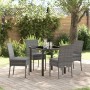 Conjunto de Comedor de Jardín 5 pcs Gris en Sillas de jardín | Comprar online en Foru.es