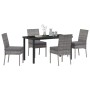 Conjunto de Comedor de Jardín 5 pcs Gris en Sillas de jardín | Comprar online en Foru.es