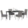 Conjunto de Comedor de Jardín 5 pcs Gris en Sillas de jardín | Comprar online en Foru.es