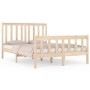 Estructura de cama madera maciza de pino 120x190 cm de vidaXL, Camas y somieres - Ref: Foro24-3103878, Precio: 117,66 €, Desc...