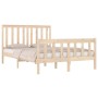 Estructura de cama madera maciza de pino 120x190 cm de vidaXL, Camas y somieres - Ref: Foro24-3103878, Precio: 117,66 €, Desc...
