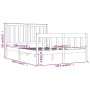 Estructura de cama madera maciza de pino 120x190 cm de vidaXL, Camas y somieres - Ref: Foro24-3103878, Precio: 117,66 €, Desc...