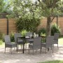 Conjunto de Comedor de Jardín 7 pcs Gris en Sillas de jardín | Comprar online en Foru.es