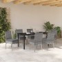 Conjunto de Comedor de Jardín 7 pcs Gris en Sillas de jardín | Comprar online en Foru.es