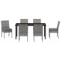 Conjunto de Comedor de Jardín 7 pcs Gris en Sillas de jardín | Comprar online en Foru.es