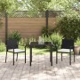 Conjunto de Comedor de Jardín 3 pcs Negro en Sillas de jardín | Comprar online en Foru.es