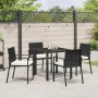 Conjunto de Comedor de Jardín 5 pcs Negro en Sillas de jardín | Comprar online en Foru.es