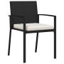 Conjunto de Comedor de Jardín 5 pcs Negro en Sillas de jardín | Comprar online en Foru.es