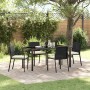 Conjunto de Comedor de Jardín 5 pcs Negro en Sillas de jardín | Comprar online en Foru.es