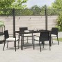 Conjunto de Comedor de Jardín 5 pcs Negro en Sillas de jardín | Comprar online en Foru.es
