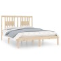 Estructura de cama madera maciza de pino 120x200 cm de vidaXL, Camas y somieres - Ref: Foro24-3104058, Precio: 113,63 €, Desc...