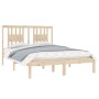 Estructura de cama madera maciza de pino 120x200 cm de vidaXL, Camas y somieres - Ref: Foro24-3104058, Precio: 113,63 €, Desc...