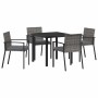 Conjunto de Comedor de Jardín 5 pcs Gris en Sillas de jardín | Comprar online en Foru.es