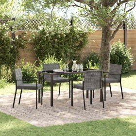 Conjunto de Comedor de Jardín 5 pcs Gris en Sillas de jardín | Comprar online en Foru.es