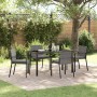 Conjunto de Comedor de Jardín 5 pcs Gris en Sillas de jardín | Comprar online en Foru.es