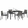 Conjunto de Comedor de Jardín 5 pcs Gris en Sillas de jardín | Comprar online en Foru.es