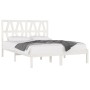Estructura de cama madera maciza de pino blanco 120x200 cm de vidaXL, Camas y somieres - Ref: Foro24-3103994, Precio: 131,04 ...