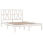 Estructura de cama madera maciza de pino blanco 120x200 cm de vidaXL, Camas y somieres - Ref: Foro24-3103994, Precio: 131,04 ...