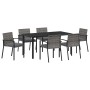 Conjunto de Comedor de Jardín 7 pcs Gris en Sillas de jardín | Comprar online en Foru.es