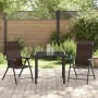 Conjunto de Comedor de Jardín 3 pcs Marrón en Sillas de jardín | Comprar online en Foru.es