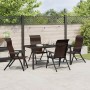 Conjunto de Comedor de Jardín 5 pcs Marrón en Sillas de jardín | Comprar online en Foru.es