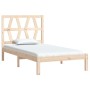 Estructura de cama de madera maciza de pino 90x200 cm de vidaXL, Camas y somieres - Ref: Foro24-3103983, Precio: 81,74 €, Des...