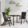 Conjunto de Comedor de Jardín 3 pcs Negro Poliratán en Sillas de jardín | Comprar online en Foru.es