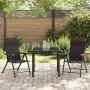 Conjunto de Comedor de Jardín 3 pcs Negro Poliratán en Sillas de jardín | Comprar online en Foru.es