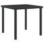 Conjunto de Comedor de Jardín 3 pcs Negro Poliratán en Sillas de jardín | Comprar online en Foru.es