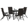 Conjunto de Comedor de Jardín 5 pcs Negro Café en Sillas de jardín | Comprar online en Foru.es