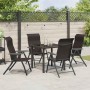 Conjunto de Comedor de Jardín 5 pcs Negro Café en Sillas de jardín | Comprar online en Foru.es