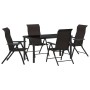 Conjunto de Comedor de Jardín 5 pcs Negro Café en Sillas de jardín | Comprar online en Foru.es