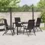 Conjunto de Comedor de Jardín 5 pcs Negro Café en Sillas de jardín | Comprar online en Foru.es