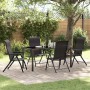 Conjunto de Comedor de Jardín 5 pcs Negro Poliratán en Sillas de jardín | Comprar online en Foru.es