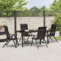 Conjunto de Comedor de Jardín 5 pcs Negro Poliratán en Sillas de jardín | Comprar online en Foru.es