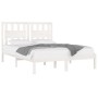 Estructura de cama madera maciza de pino blanco 200x200 cm de vidaXL, Camas y somieres - Ref: Foro24-3103954, Precio: 167,45 ...