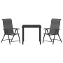Conjunto de Comedor de Jardín 3 pcs Gris en Sillas de jardín | Comprar online en Foru.es