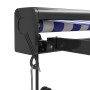 Toldo retráctil aluminio y tela azul y blanco 4,5x3 m de vidaXL, Toldos - Ref: Foro24-3154599, Precio: 703,71 €, Descuento: %