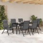 Conjunto de Comedor de Jardín 7 pcs Gris Poliratán en Sillas de jardín | Comprar online en Foru.es