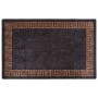 Alfombra lavable antideslizante negro y dorado 80x150 cm en Alfombras | Comprar online en Foru.es