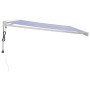 Toldo retráctil aluminio y tela azul y blanco 4,5x3 m de vidaXL, Toldos - Ref: Foro24-3154574, Precio: 785,98 €, Descuento: %